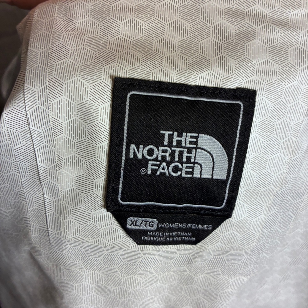 The North Face DryVent Rain Jacket Womens XL Gray Hooded Full Zip Shell Coat - Picture 6 of 7